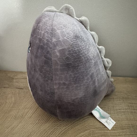 Squishmallow Chuey the Dinosaur Gray 8" Stuffed Animal Stuffey Plush Plushy - Picture 2 of 8